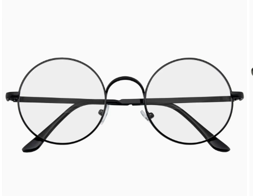 Round Spectacles Black Frame