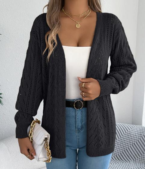 Lantern Sleeve Cardigan