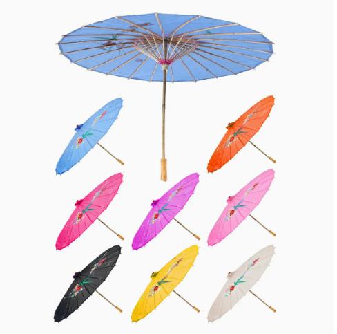 Floral Silk Paper Parasol
