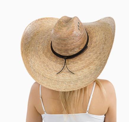Palm Straw Extra Wide Cowboy Hat
