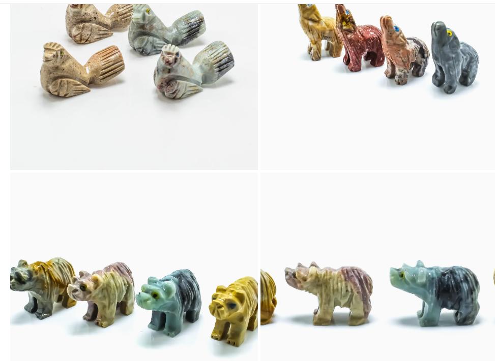 Soapstone Animal Carvings