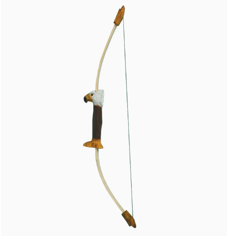 Hand Carved Animal Bows w/ Rubber Arrows