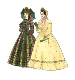 1850s Plaited Skirt Sewing Pattern