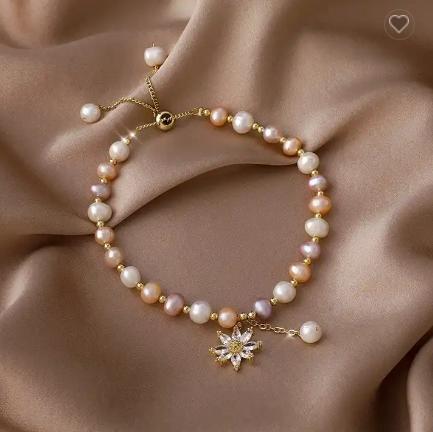Fashion Design Natural Freshwater Pearl Bracelet Fashion Simple Bracelet For Women
