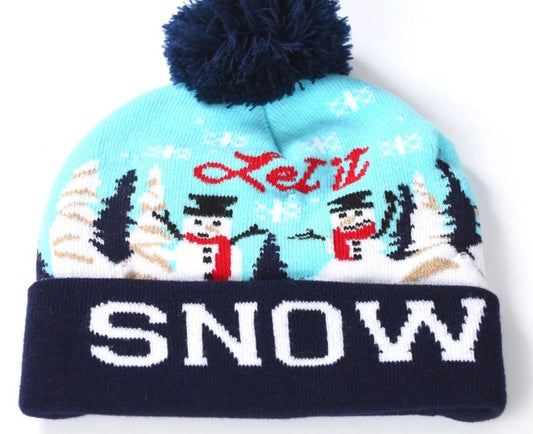 Knit LED Christmas Beanie