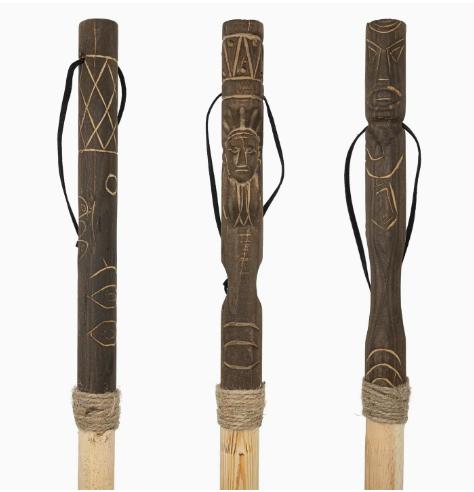 Carved Totem Walking Stick