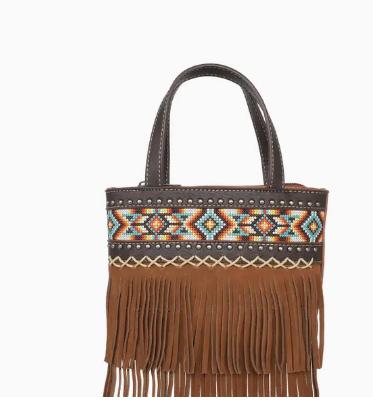 MW1203-923 Montana West Embroidered Aztec Fringe Collection