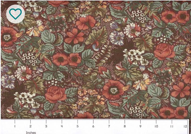 45" Country Floral Bolt Country Floral 10-Brown