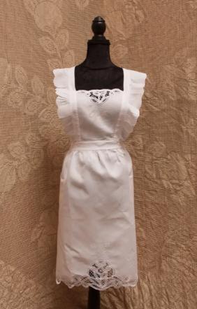 Embroidered Battenburg Lace Pinafore