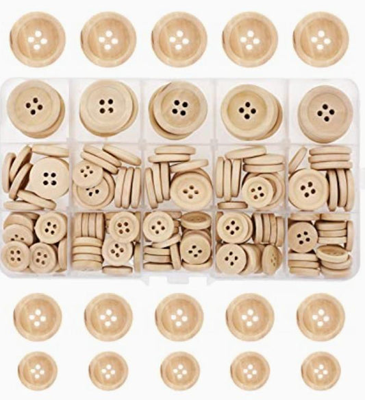 5/8" Wood Buttons