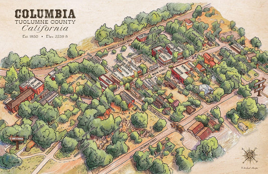 11x17 Columbia Map Poster