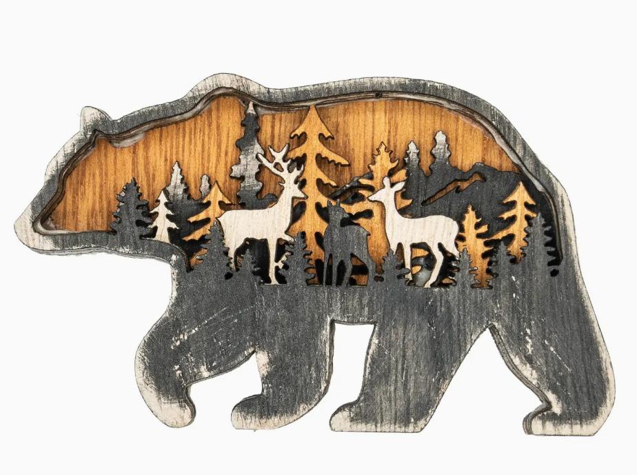 Carved Bear Magnet