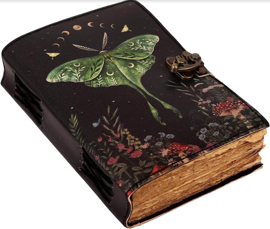 Leather Journal - Luna Moth