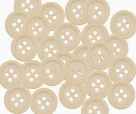 Wood Buttons Unfinish