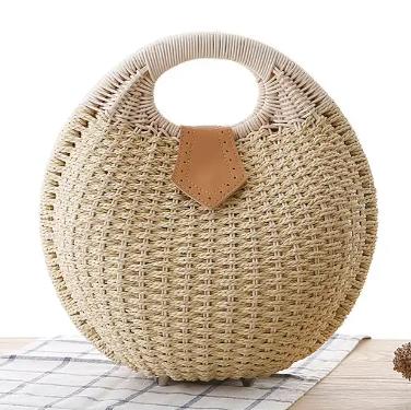 Straw and Rattan Woven Casual Bag