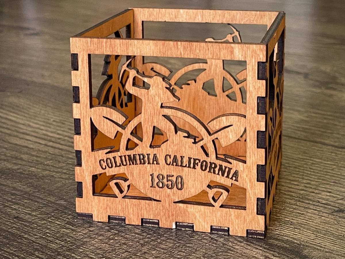 Columbia Wood Candle Holder