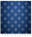 Print on Blue Quilt Cotton Fabric