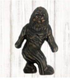 Yeti Hand Carved Wood Ornament
